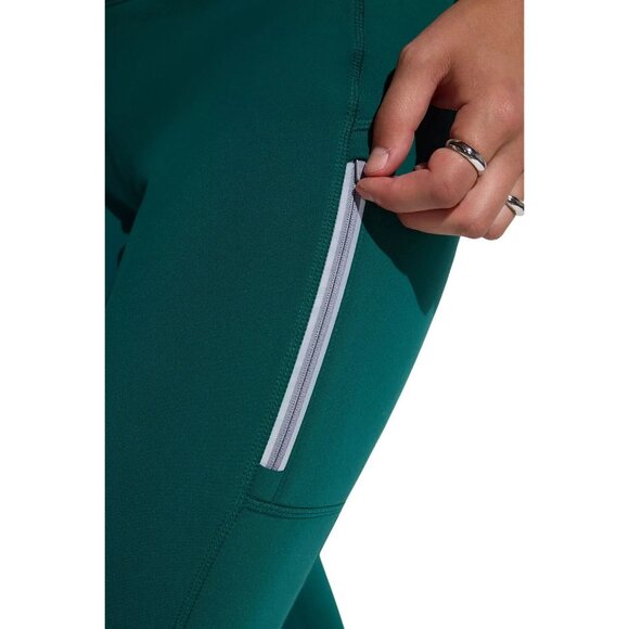 Mondetta L Active Fleece Lined Leggings Zipper Pockets Activewear Athletic Pants - Picture 6 of 11